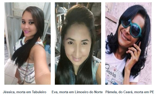 Três adolescentes, duas mulheres e um travesti mortos no Ceará