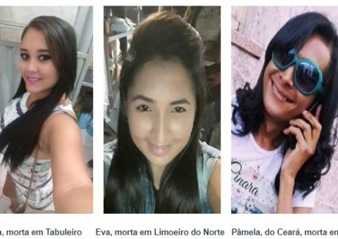 Três adolescentes, duas mulheres e um travesti mortos no Ceará