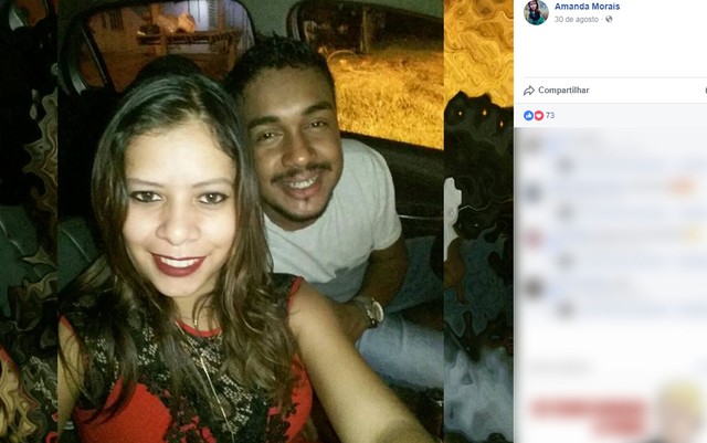Casal de namorados morre após carro derrubar ponto de ônibus e capotar 