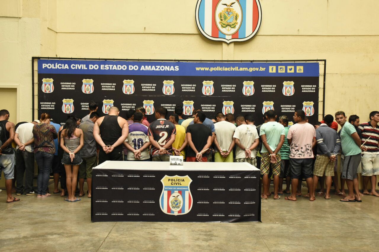 Em Manaus, 77 pessoas são presas durante operação de combate a criminalidade