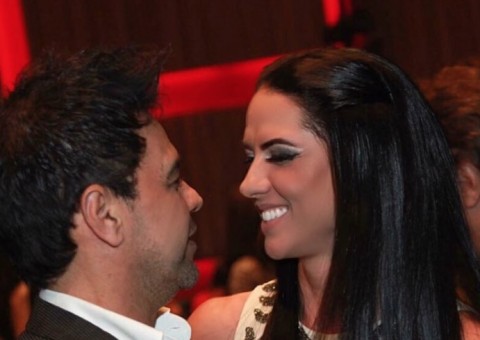 Namorada de Zezé Di Camargo mostra corpão durante dia de bronze em Manaus