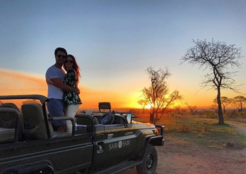 Marina Ruy Barbosa mostra primeiras fotos da lua de mel em safári
