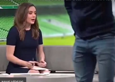 Ao vivo, jogador profissional dá entrevista e deixa jornalista falando sozinha; Vídeo