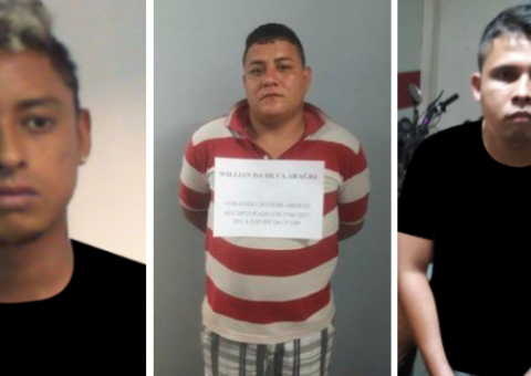 Trio é preso acusado de roubar R$ 5,6 mil de mercadinho no AM