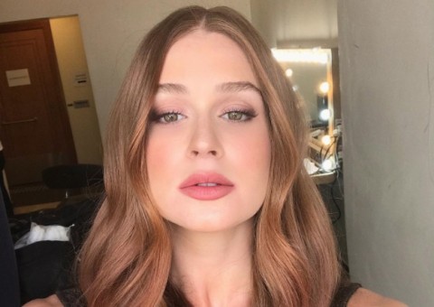 Marina Ruy Barbosa posa com ex-crush nos bastidores de programa