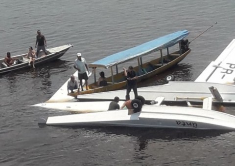 Hidroavião que caiu no rio Negro com cinco pessoas era do Greenpeace