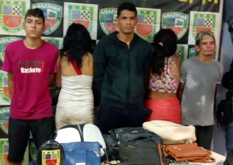 Após perseguição, grupo é preso suspeito de fazer arrastões em bairros de Manaus