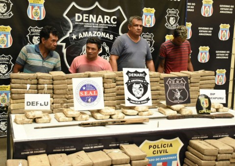 Grupo é preso com drogas avaliadas em R$ 2 milhões no Amazonas