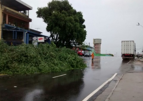Temporal causa deslizamentos e transtornos em Manaus