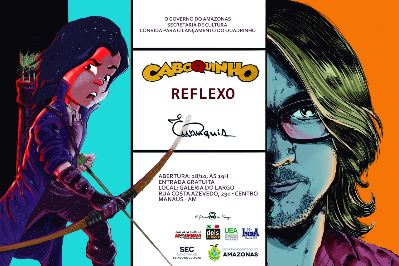 Artista amazonense lança livro em quadrinhos ‘Caboquinho Reflexo' 