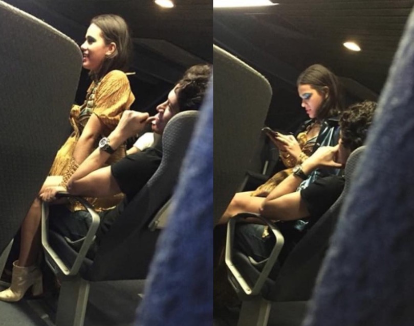Bruna Marquezine é flagrada sentada no colo de rapaz e fãs vão à loucura