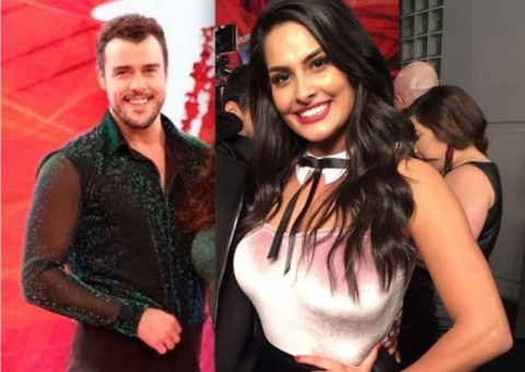 Joaquim Lopes deixa show com bailarina do Faustão