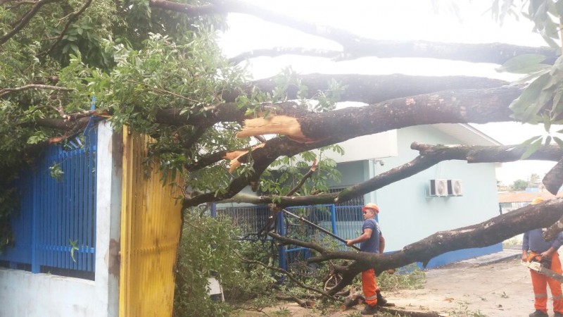 Chuva forte deixa mais de 40 lugares sem água e luz em Manaus