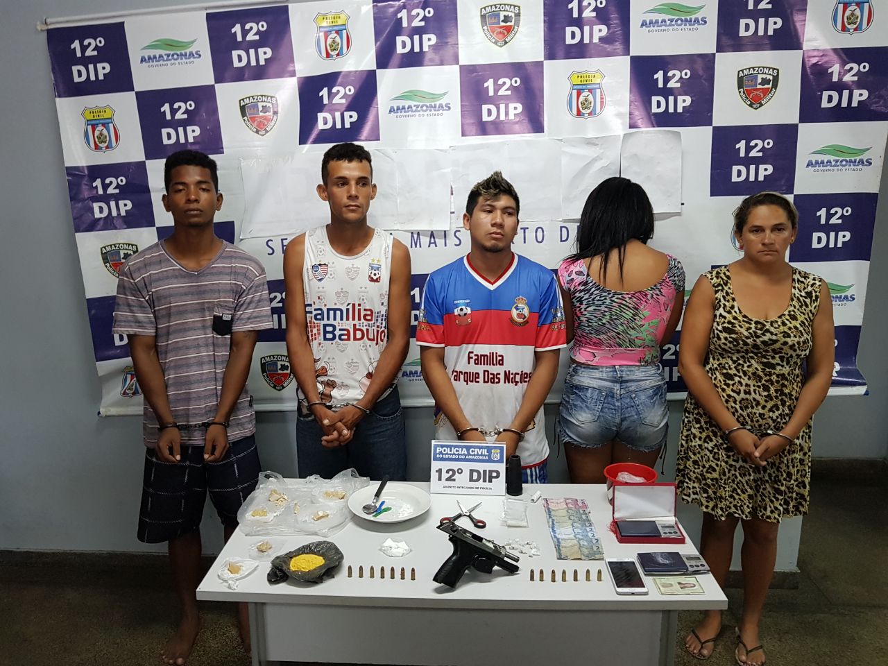 Grupo é preso em flagrante por tráfico pela terceira vez no mesmo lugar em Manaus
