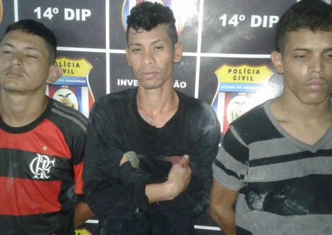 Trio tenta fugir, mas é preso com arma e drogas em Manaus