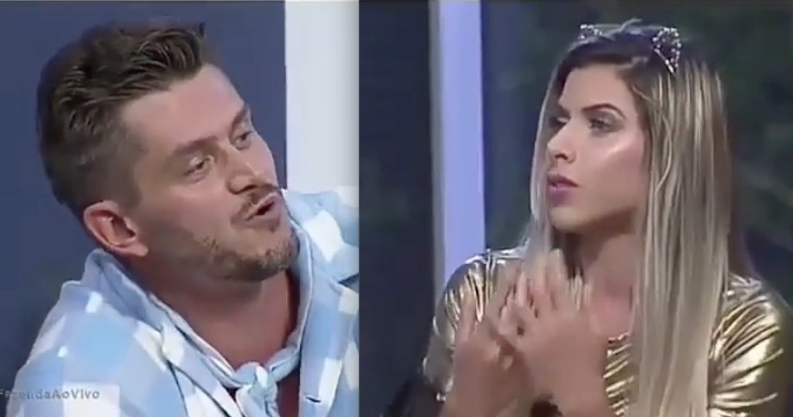 Ana Paula joga a real na cara de Marcos e cita ex-bbb Emilly