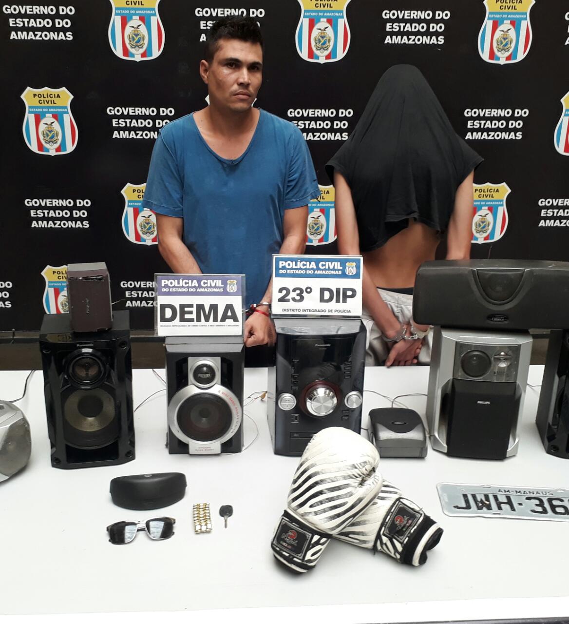 Dois homens são presos suspeitos de assaltarem casas em área nobre de Manaus