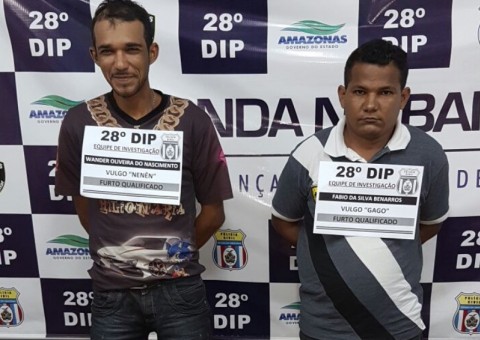 Dupla é presa após roubar 24 tablets de escola em Manaus