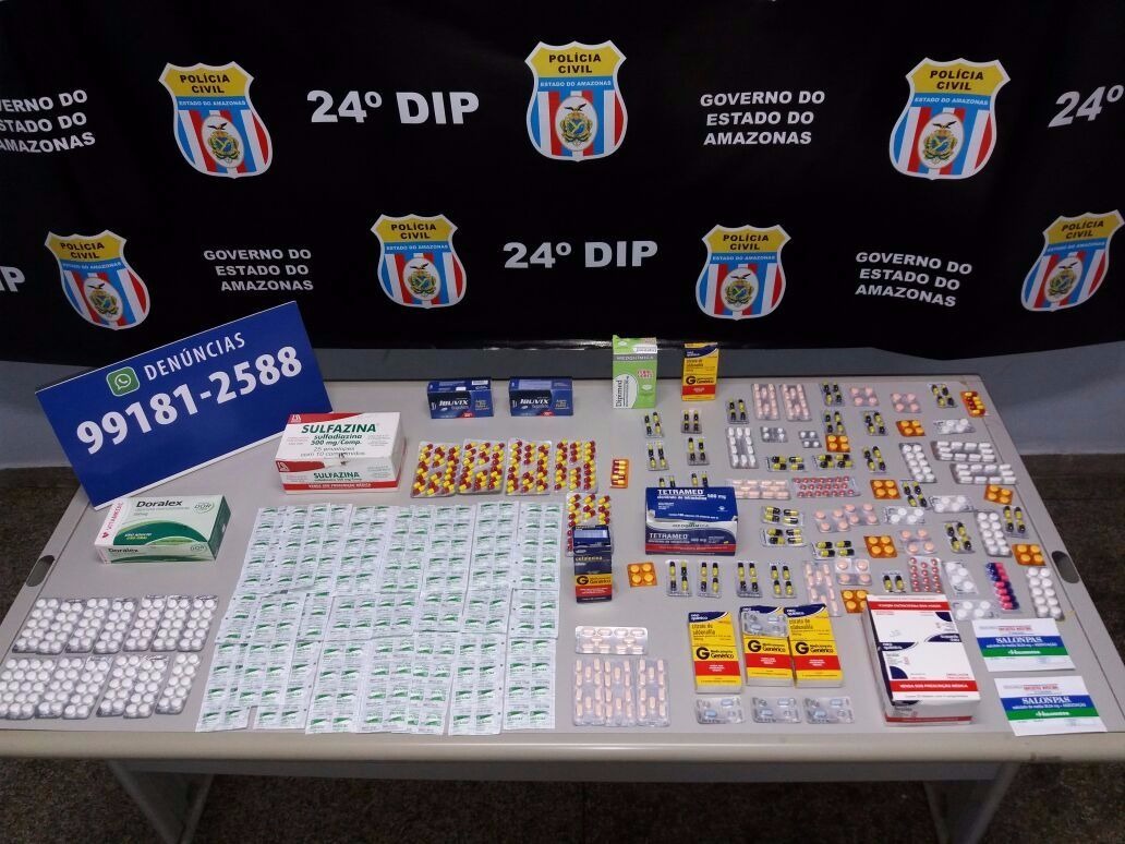 Homem é preso em flagrante por venda ilegal de remédios em Manaus