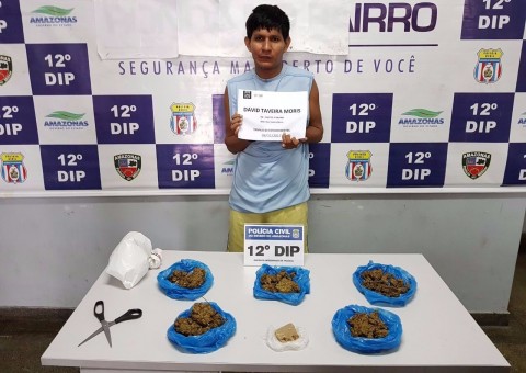 Homem é preso em flagrante com unidades de oxi e maconha em Manaus
