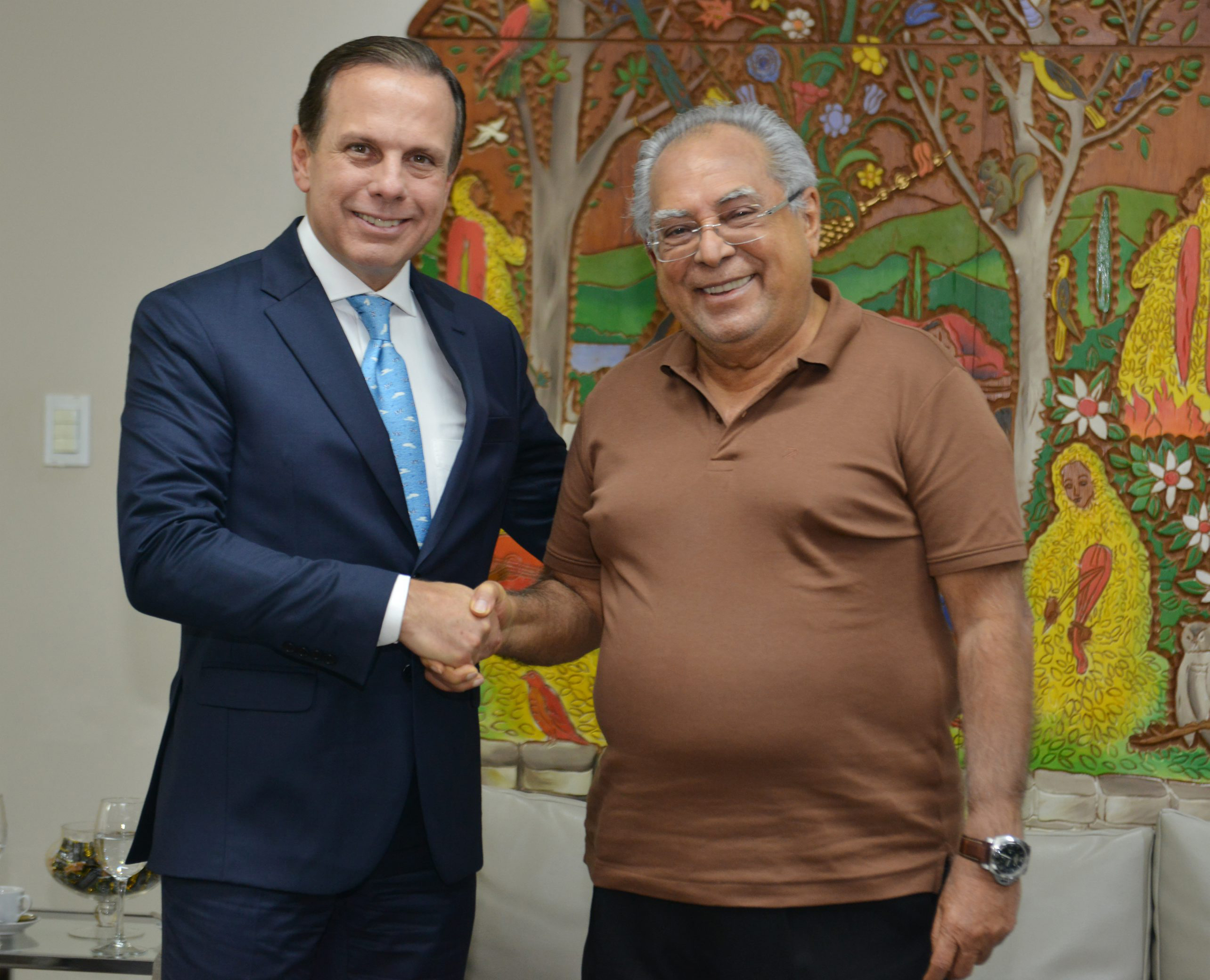 Amazonino recebe prefeito de São Paulo e destaca turismo no Amazonas