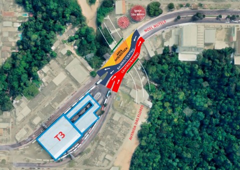 Noel Nutels terá tráfego de veículos desviado para obra na avenida das Flores