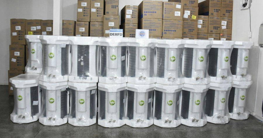 Em Manaus, dupla é presa acusada de roubar carga de condicionadores de ar avaliada em R$ 1 milhão