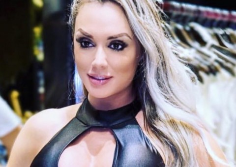 Veias de Juju Salimeni chamam atenção em ensaio com Felipe Franco