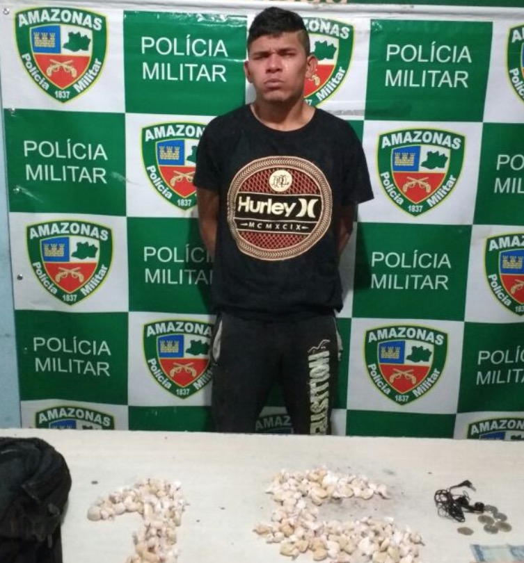 Patati é preso com mais de 150 kits de drogas em Manaus