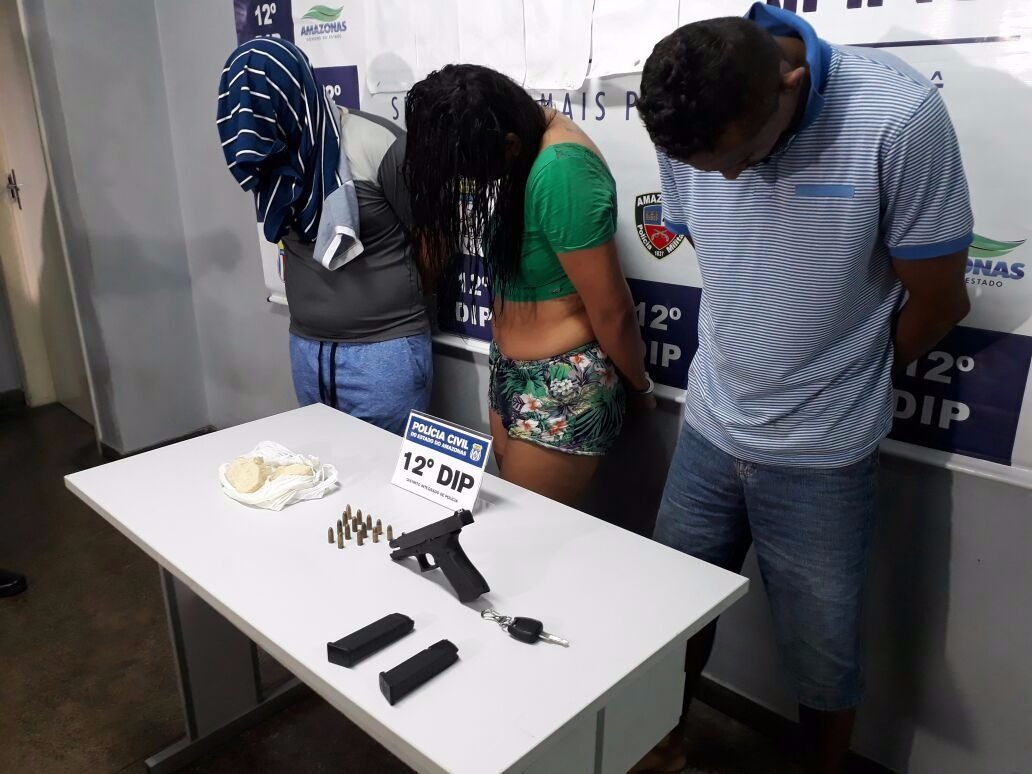 Foragido é recapturado e dupla é presa em flagrante por tráfico drogas em Manaus