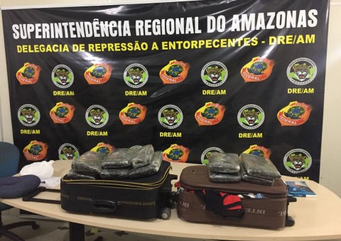 Dupla é presa ao tentar embarcar com 10 kg de drogas em aeroporto de Manaus