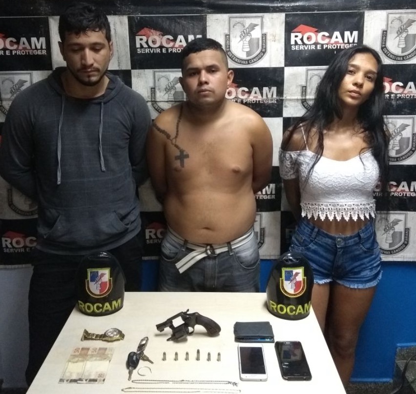 Trio é preso suspeito de fazer arrastões na Zona Leste de Manaus