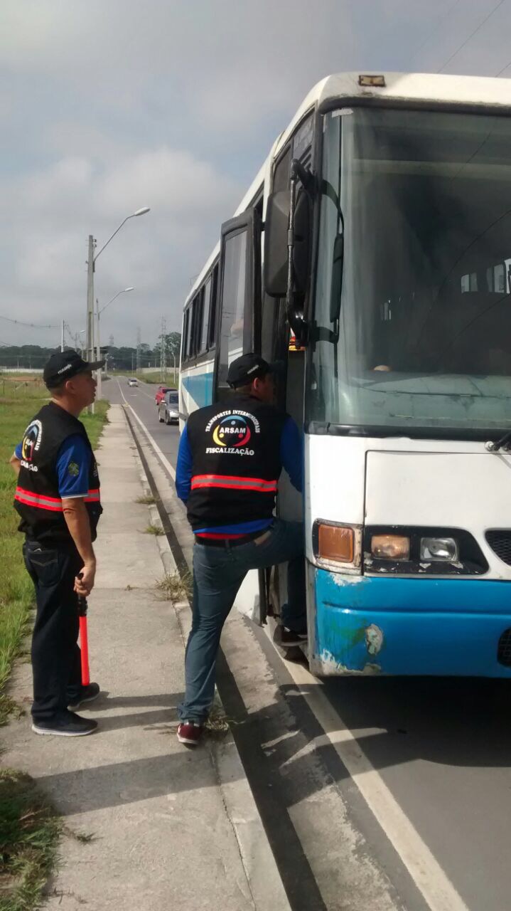 Arsam faz plantão nas principais saídas de Manaus e constata irregularidades reincidentes