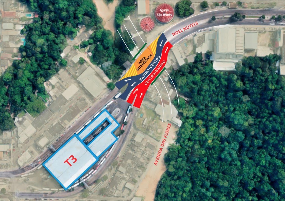 Seinfra realiza preparativos para alteração no trânsito da Noel Nutels