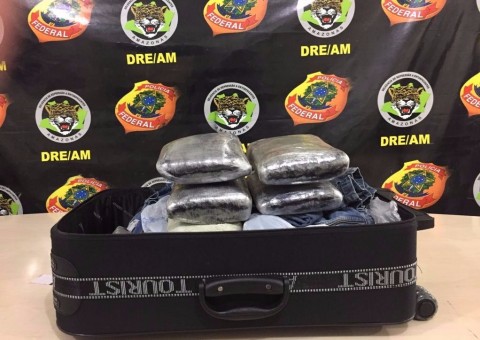 Homem é preso em flagrante com 4kg de drogas em aeroporto de Manaus