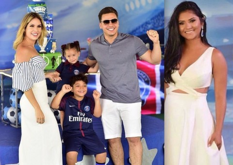 Wesley Safadão reúne ex e atual em aniversário do filho
