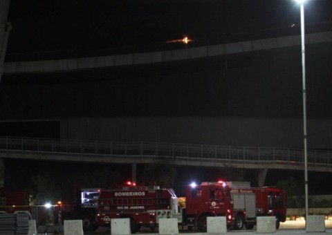 Novo incêndio atinge lona do Velódromo no Parque Olímpico