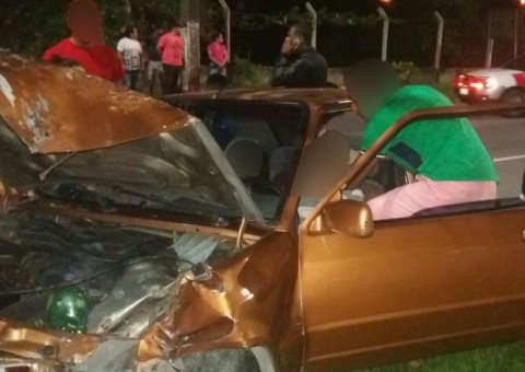 Em Manaus, homem fica ferido após acidente grave em avenida