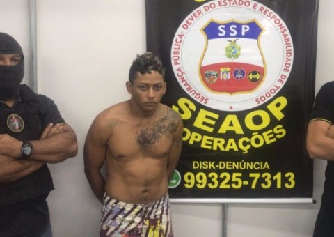 Foragido do Compaj é recapturado após namorada ser presa com drogas em Manaus