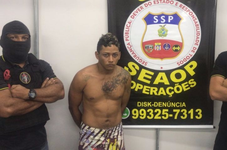 Foragido do Compaj é recapturado após namorada ser presa com drogas em Manaus