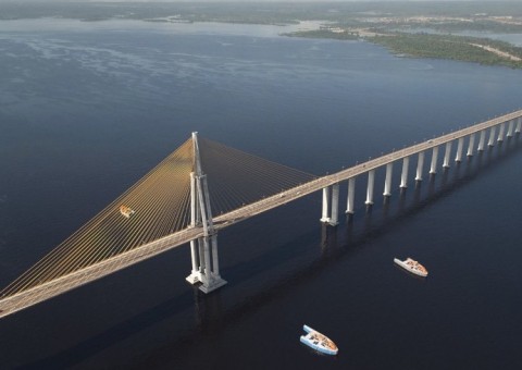 Ponte Rio Negro ganha iluminação cênica para natal nos próximos dias