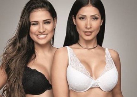  Simone e Simaria ostentam curvas em foto de lingerie