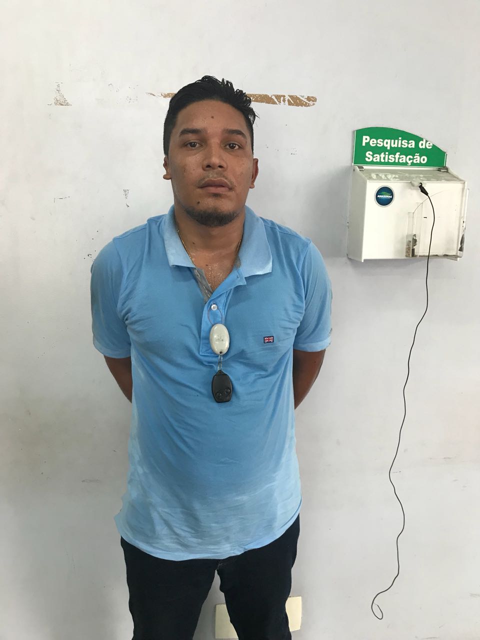 Em Manaus, homem é preso por usar 'chapolin' para furtar veículos em shoppings 