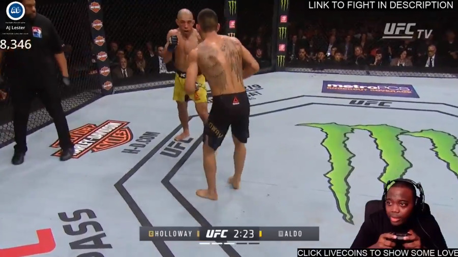 Garoto finge jogar videogame para transmitir luta de José Aldo