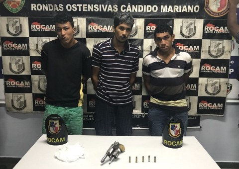 Trio é flagrado e preso ao tentar roubar casa em Manaus
