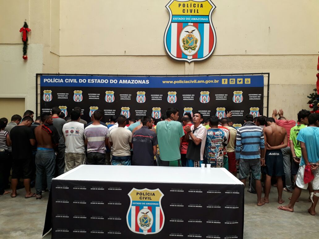 Passa de 100 o número de pessoas presas no Amazonas em mega operação da polícia