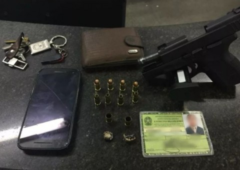 Militar é preso após efetuar disparos na rua e assustar moradores em Manaus