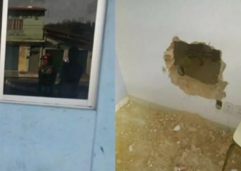 Suspeito de quebrar parede para roubar loteria é preso após deixar celular para trás