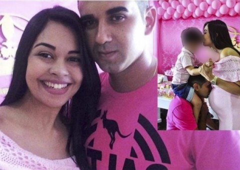 Com tiro na nuca, marido mata grávida um dia antes do parto