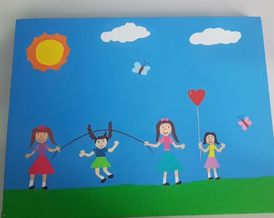 Shopping em Manaus sedia exposição de telas pintadas por crianças do Lar Batista Janell Doyle